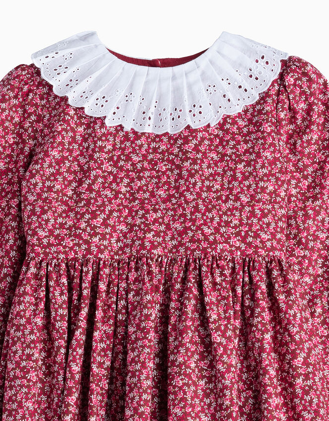 Trotters Bonnie Dress, Red (BERRY), large
