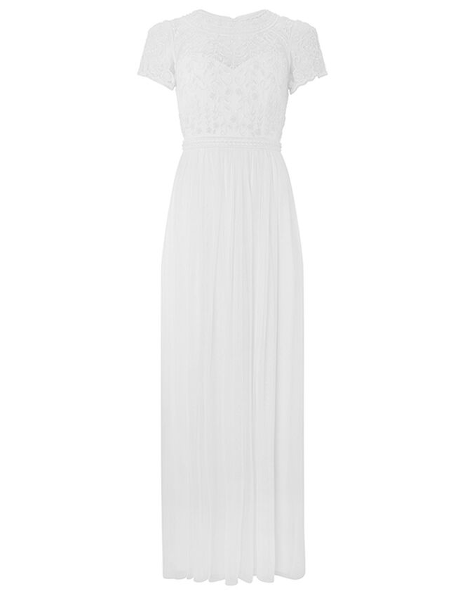 Olive Floral Embellished Tulle Bridal Dress Ivory | Wedding Dresses ...