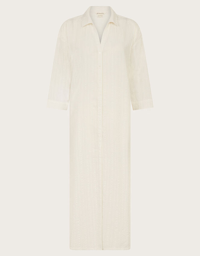 Kira Longline Textured Kaftan White | Kaftans & Kimonos | Monsoon UK.