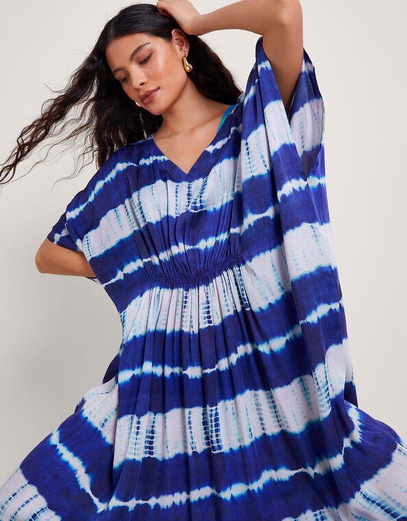 Nova Tie Dye Kaftan, Blue (BLUE), large