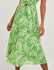 Oriana Tea Dress in LENZING™ ECOVERO™, Green (GREEN), large