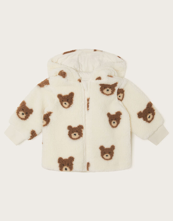 Baby Borg Bear Hoodie, Ivory (IVORY), large