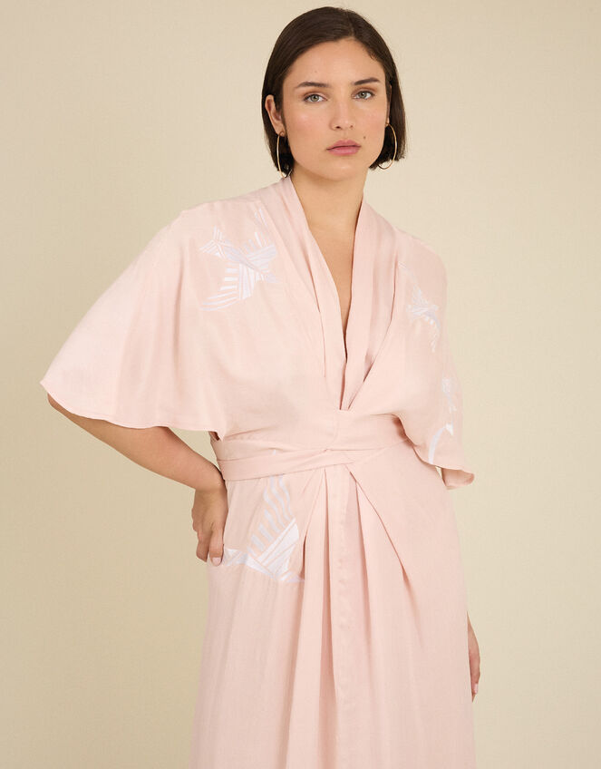 Tallulah and Hope Longer-Length Tie Dress , Pink (PINK), large
