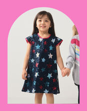 Hatley Starry Sky Party Dress, Blue (NAVY), large