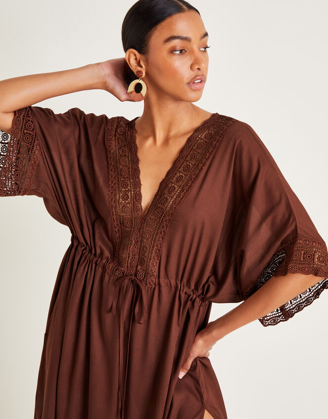 Cali Crochet Kaftan Dress, , large