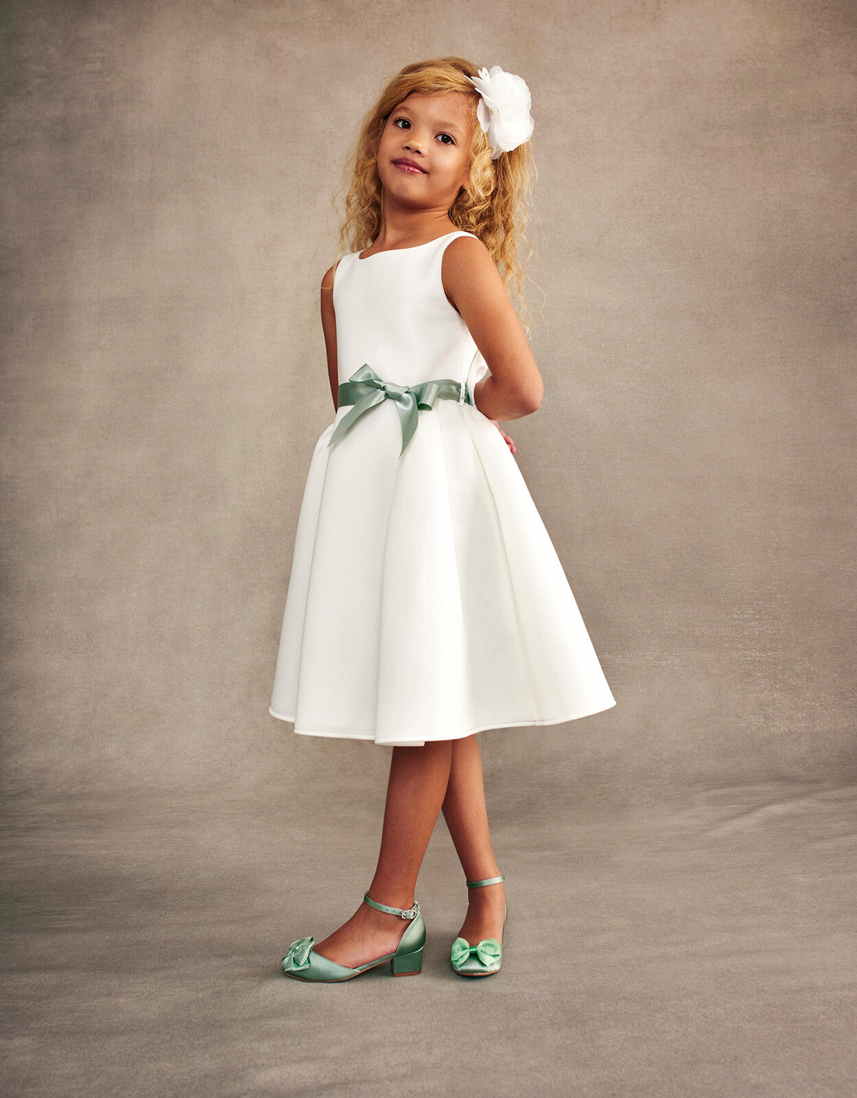 Ivory junior bridesmaid cheap dresses uk