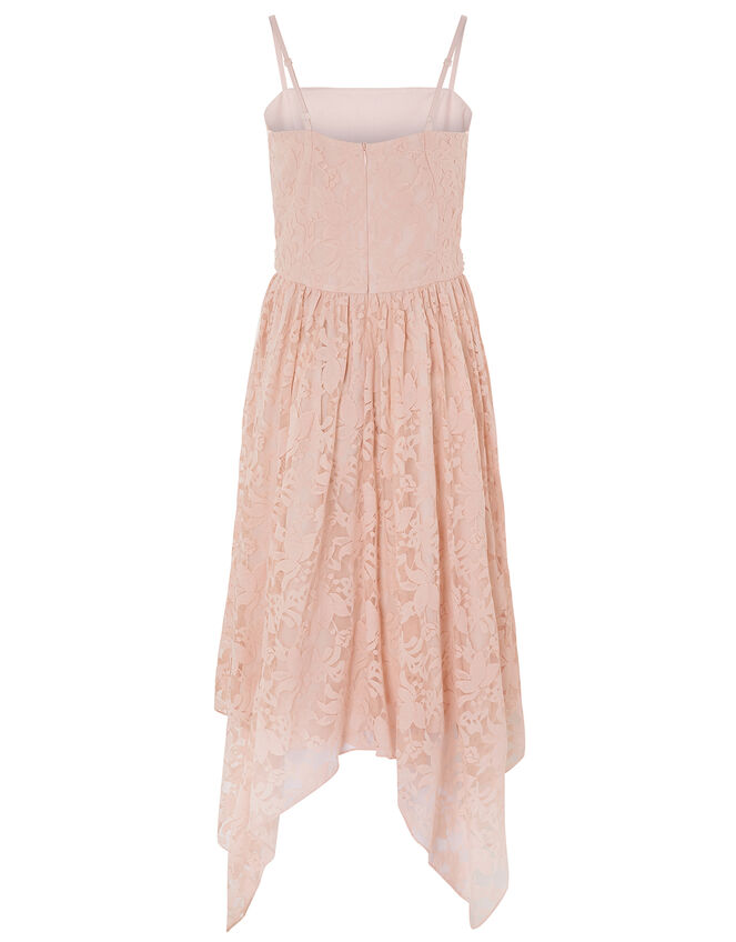 Lace Hanky Hem Prom Dress Pink | Girls' Dresses | Monsoon UK.