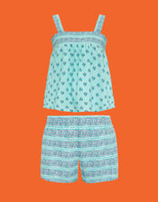 Sunuva Vest and Shorts Set, Blue (BLUE), large