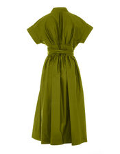 Devotion Twins Tie Midi Dress, Green (LIME), large