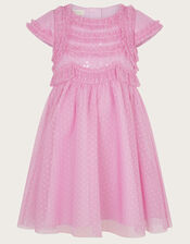 Baby Ruffle Truth Dress, Purple (LILAC), large