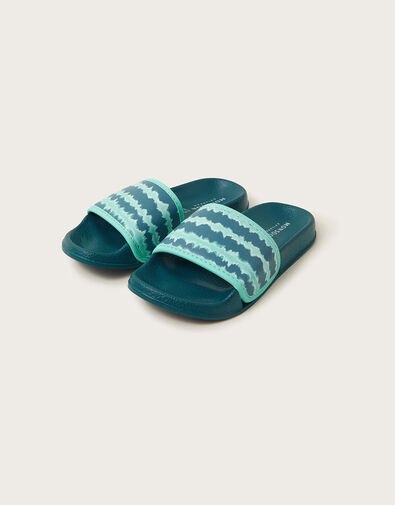 Tie Dye Sliders, Green (GREEN), large