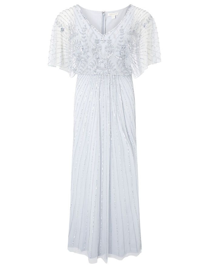ARTISAN Tabitha Embellished Maxi Dress Silver | Evening Dresses ...