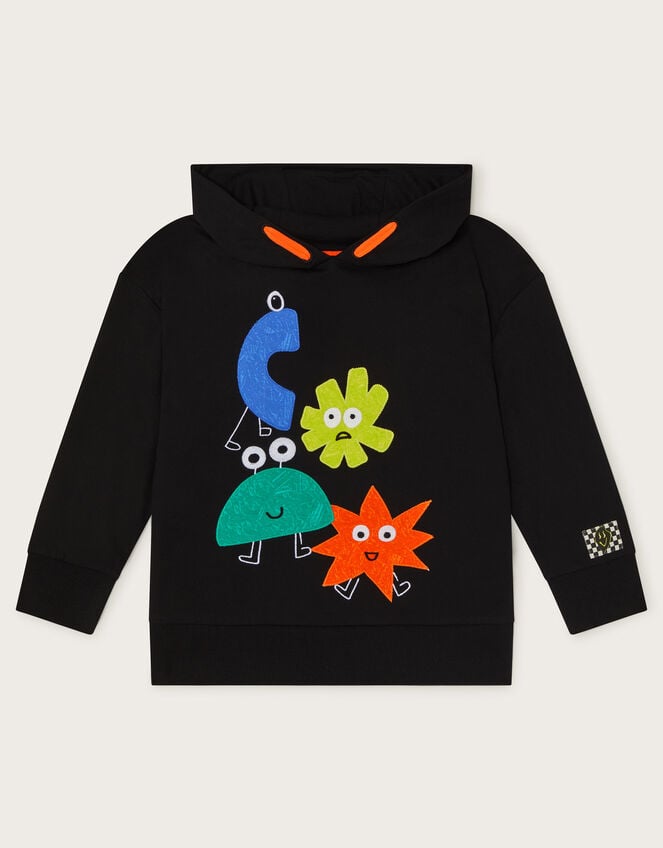 Shapes Graphic Hoodie, Black (BLACK), large