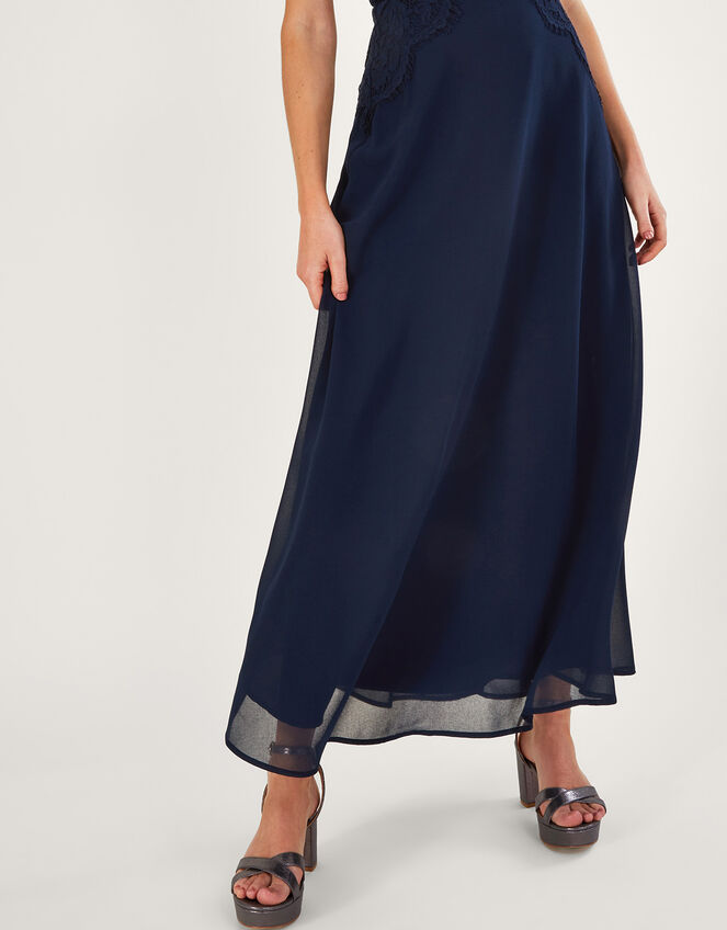 Louise Lace Shorter Length Dress Blue | Evening Dresses | Monsoon UK.