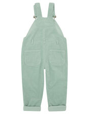 Dotty Dungarees Corduroy Chunky Dungarees, Green (MINT), large