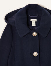 Back to School Hooded Coat Navy, Blue (NAVY), large