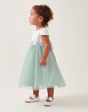 Baby Tulle Bridesmaid Dress, Green (SAGE), large