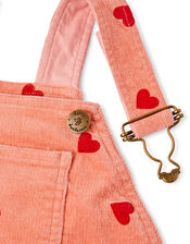 Dotty Dungarees Love Heart Dungarees, Pink (PINK), large