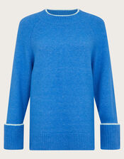 Oti Oversized Jumper, Blue (BLUE), large