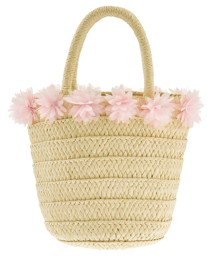 Fleur Flower Straw Bag | Children's Bags | Monsoon UK.