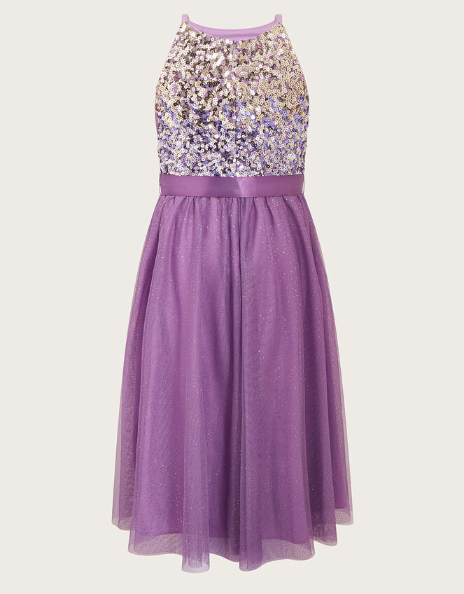 Ombre Sequin Truth Dress, Purple (PURPLE), large