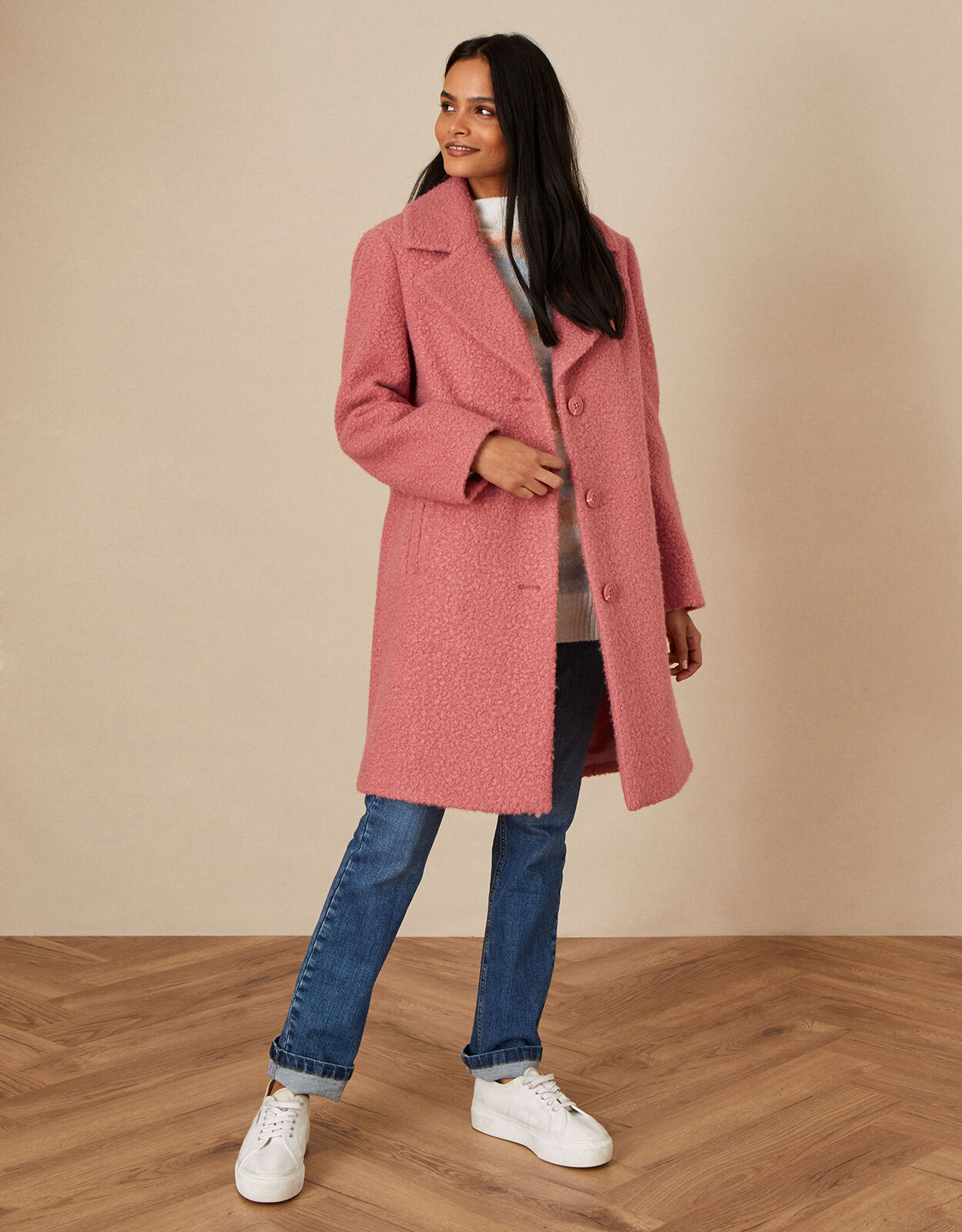 Pink 2024 womens coat