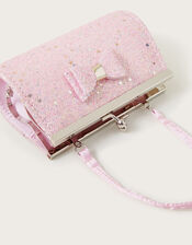 Glitter Bow Mini Frame Bag, , large