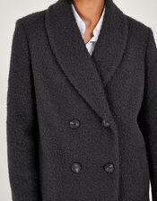 Bobbie Boucle Coat, Grey (CHARCOAL), large