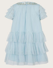 Baby Alexandra Ruffle Dress, Blue (PALE BLUE), large