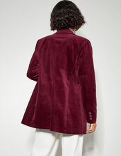 Amy Structured Blazer, Red (BURGUNDY), large