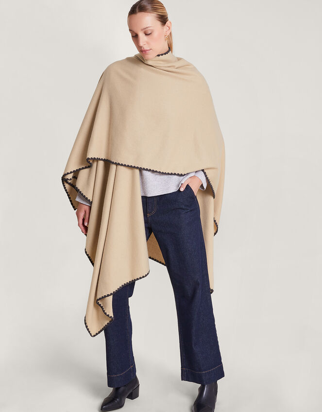 Lightweight Poncho, Tan (TAN), large