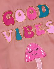 Good Vibes Bomber Jacket, Pink (PINK), large