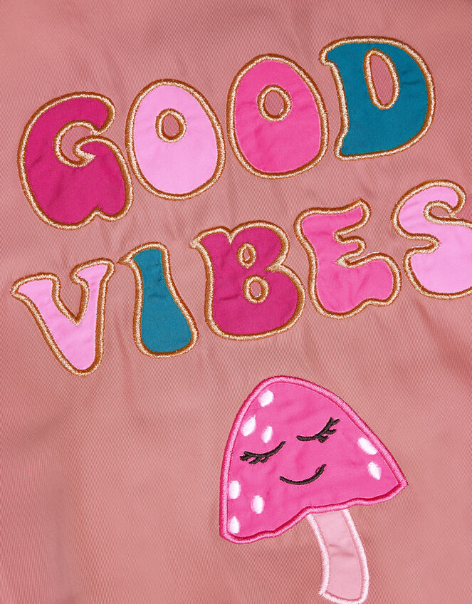 Good Vibes Bomber Jacket, Pink (PINK), large