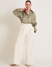 Willow Wide Leg Trousers, Ivory (IVORY), large