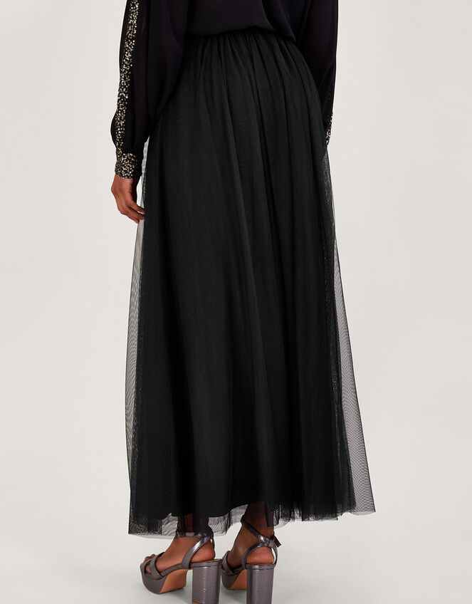 Tala Tulle Maxi Skirt, Black (BLACK), large