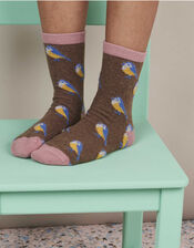 Catherine Tough Bird Ankle Socks, , large