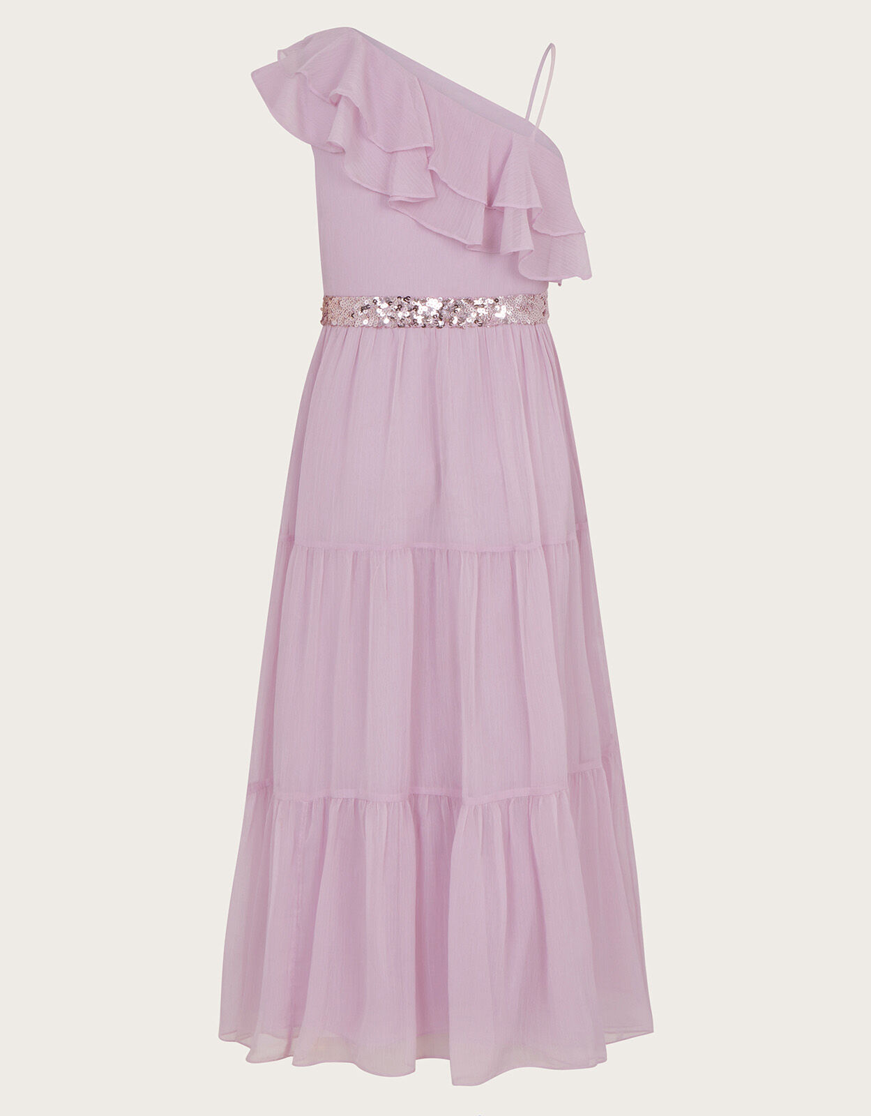 Ruby Ruffle Prom Dress Purple