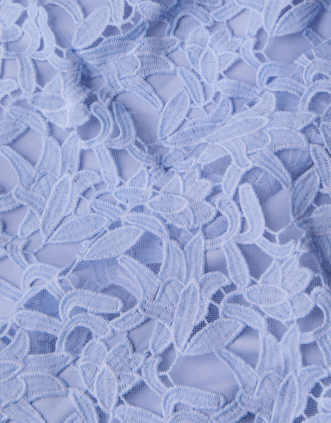 Corded Lace Prom Dress Blue