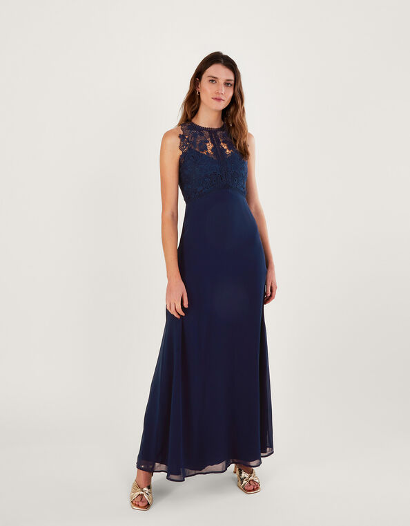 Lena Lace Maxi Dress, Blue (NAVY), large