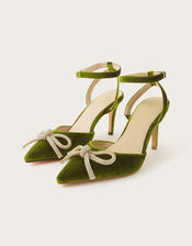 Pointed Toe Heels, Green (OLIVE), large