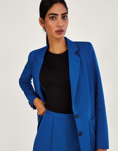 Lauren Plain Blazer, Blue (BLUE), large