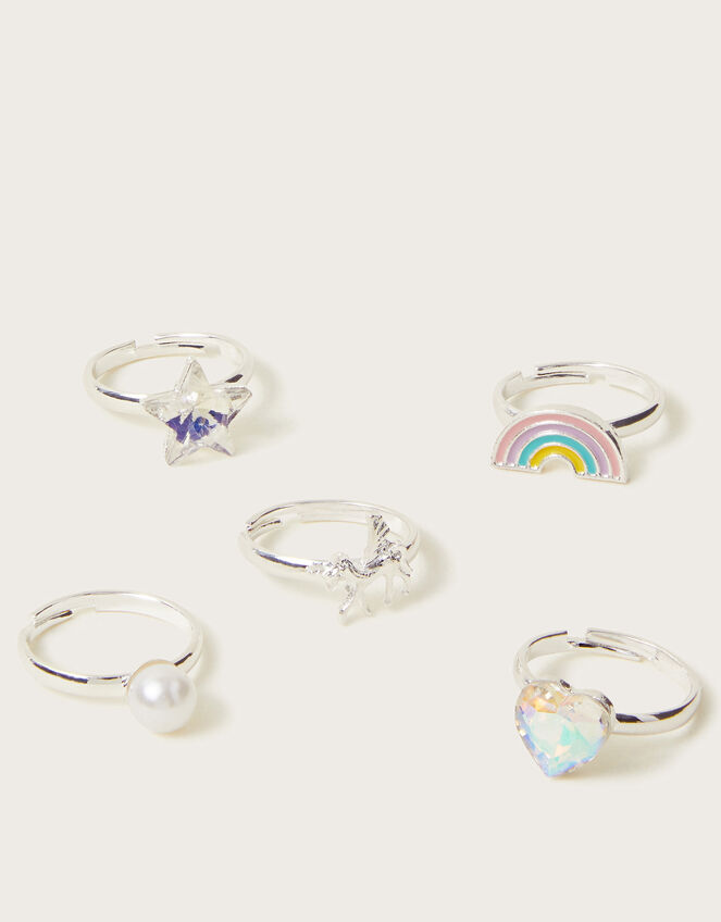 5-Pack Rainbow Rings , , large