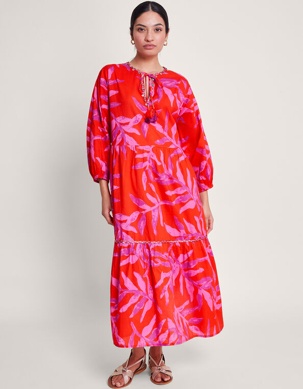 Red Short Kaftan Dress