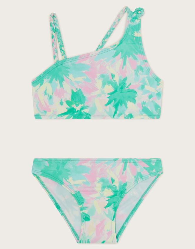Splash Palm Print Bikini Set Green | Girls' Beach & Swimwear | Monsoon UK.