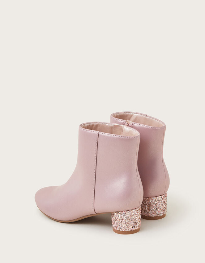 Shimmer Heel Boots , Pink (PINK), large