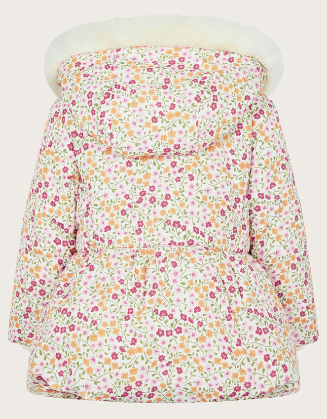 Baby Floral Butterfly Pocket Hooded Coat, Multi (MULTI), large