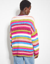 Shonda Colourful Stripe Jumper, Multi (MULTI), large