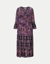 East Paisley Print Maxi Dress, Multi (MULTI), large