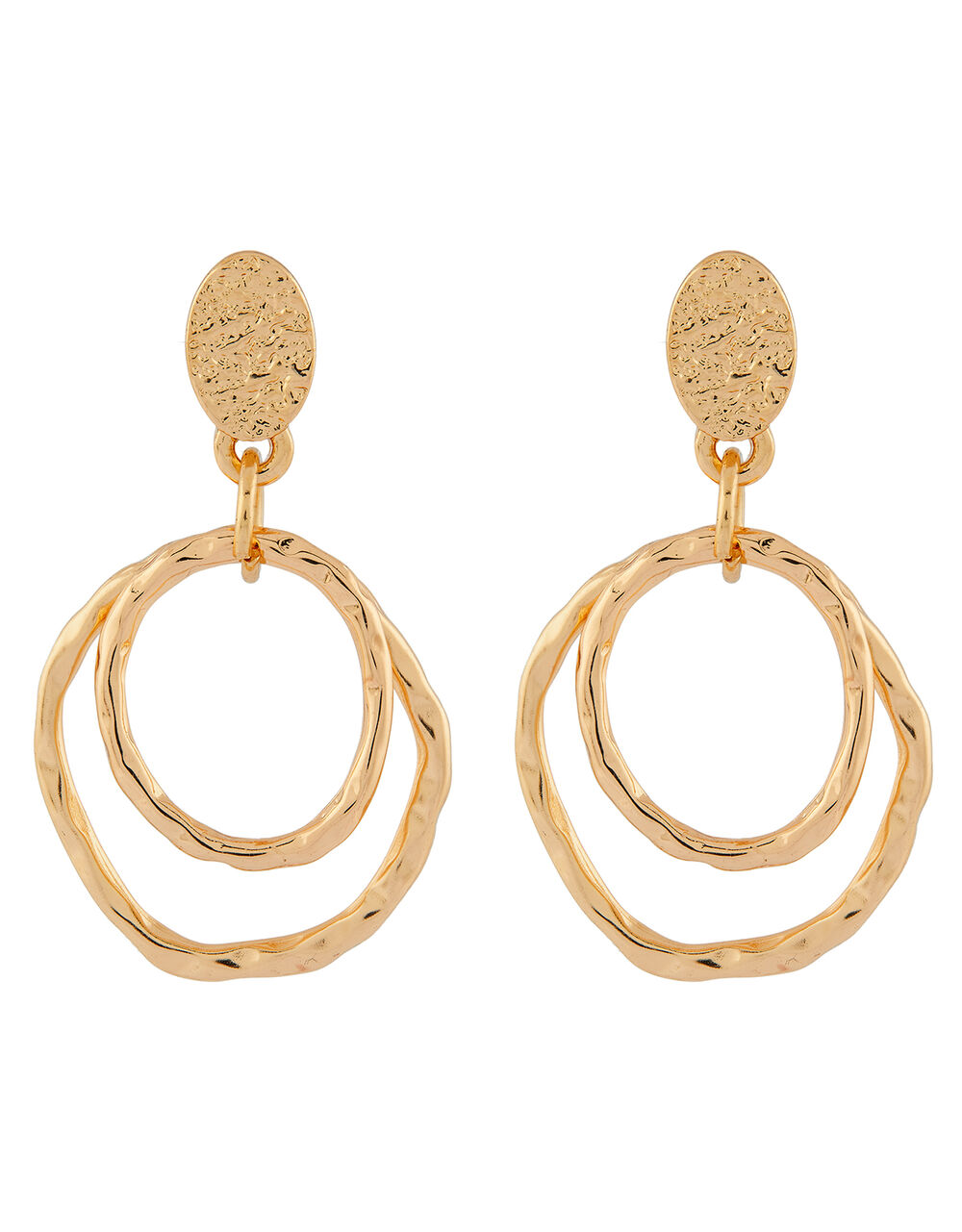 Download Double Layered Hoop Drop Earrings | Accessories | Monsoon UK.