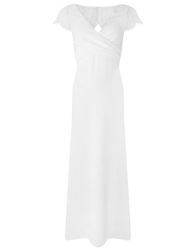 Leonora Bridal Crepe Lace Maxi Dress Ivory | Wedding Dresses | Monsoon UK.